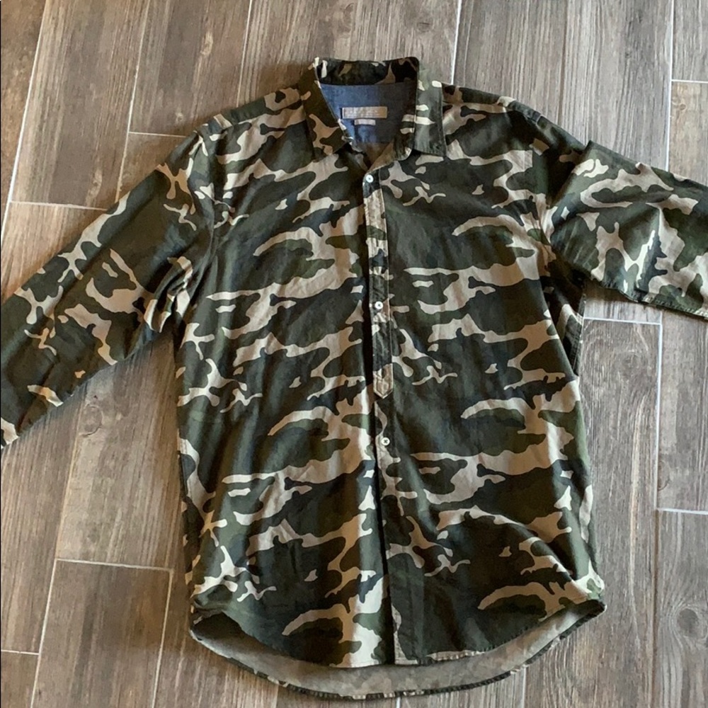 Zara camo button up